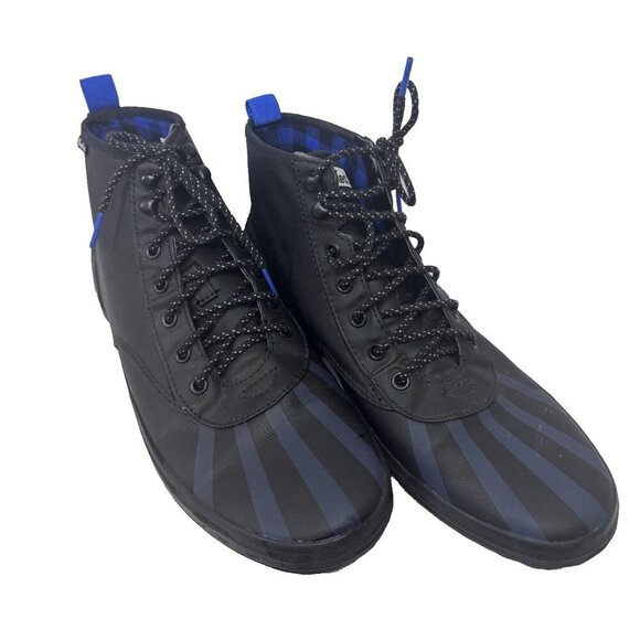 Keds Boots Womens Size 9 Scout Splash Duck Rain Ortholite Black Blue Waterproof - Picture 1 of 15